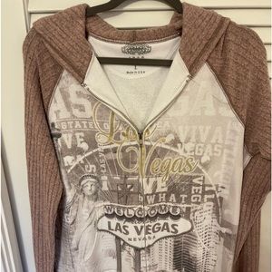 Cool~ made in the USA zipper sweater from Las Vegas!!!